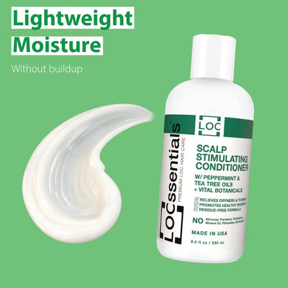 LOCssentials Scalp Stimulating Conditioner for Locs – Nourishing Conditioner for Dreads, Twists, Braids, Interlocks, Microlocs, Dreadlocks, Faux Locs Crochet Hair – with Peppermint & Tea Tree Oils, 8.5 Fl Oz Avelisse