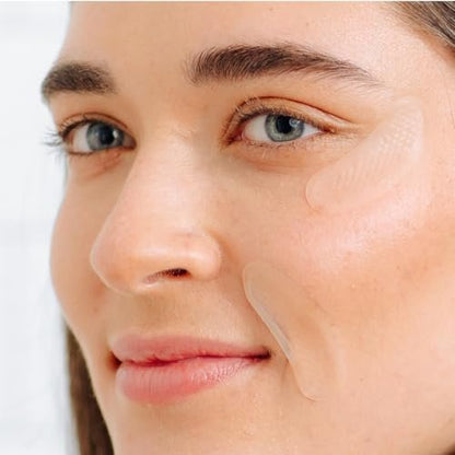 Deep Wrinkle Targeted Patches with Advanced Retinol, Hyaluronic Acid, Vitamin C, and Peptides for Forehead and Between Eyes – 6 Patches