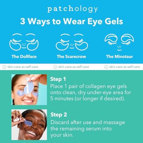 Patchology Serve Chilled On Ice Firming Under Eye Mask Patches with Peptides, Cloudberry Oil & Bakuchiol – Hydrogel Patches for Dark Circles, Puffiness, Fine Lines – 15 Pairs Avelisse
