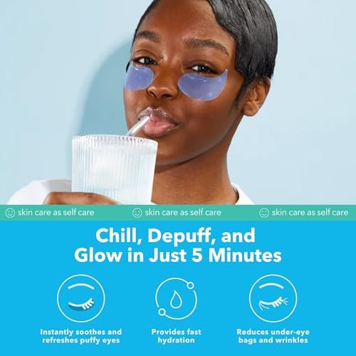 Patchology Serve Chilled On Ice Firming Under Eye Mask Patches with Peptides, Cloudberry Oil & Bakuchiol – Hydrogel Patches for Dark Circles, Puffiness, Fine Lines – 15 Pairs Avelisse
