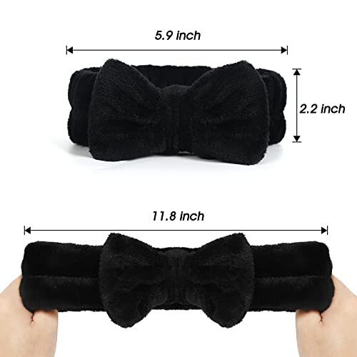 Vefungyan Puffy Spa Headband and Wristband Set for Women - 4 Pack Scrunchie Headbands for Washing Face, Shower, Yoga, Makeup Removal - görsel 8