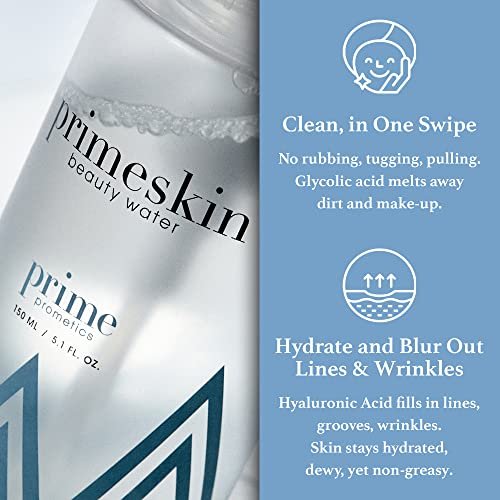 PrimeSkin Beauty Water – Deeply Hydrating Pro-Age Makeup Remover for Mature Women – pH Balanced, Hypoallergenic, 5.1 Fl Oz - görsel 6