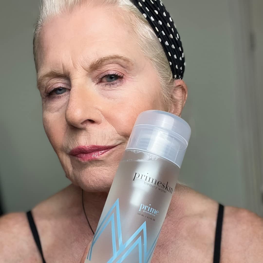 PrimeSkin Beauty Water – Deeply Hydrating Pro-Age Makeup Remover for Mature Women – pH Balanced, Hypoallergenic, 5.1 Fl Oz - görsel 9