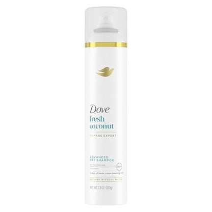 Dove Advanced Dry Shampoo Fresh Coconut - Refresh & Revive Hair Without Water, 7.3 oz