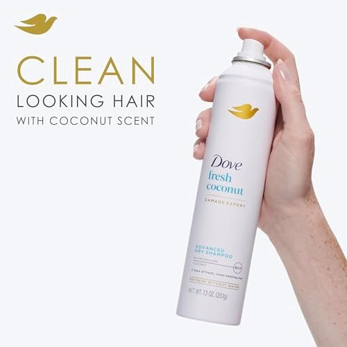 Dove Advanced Dry Shampoo Fresh Coconut - Refresh & Revive Hair Without Water, 7.3 oz - görsel 10