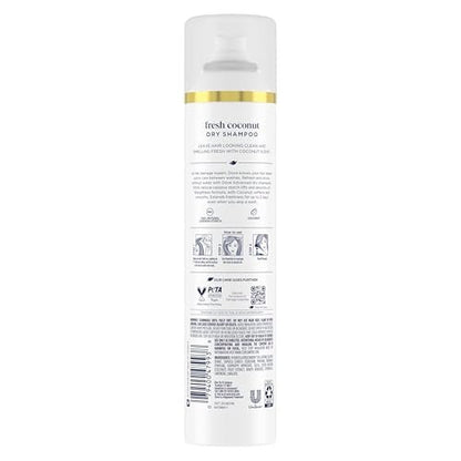 Dove Advanced Dry Shampoo Fresh Coconut - Refresh & Revive Hair Without Water, 7.3 oz