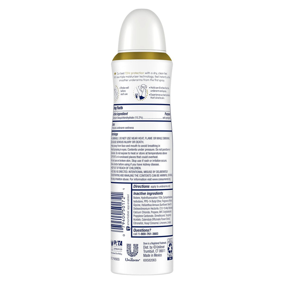 Dove Nourishing Secrets Dry Spray Antiperspirant Deodorant, 3.8 oz – 48-Hour Sweat & Odor Protection Avelisse