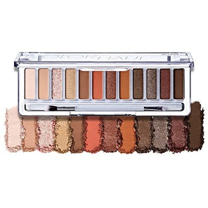 JOAH Color Haul Eyeshadow Palette - Smokeshow - Travel Size Eye Makeup Kit with 12 Highly Pigmented Matte & Shimmer Shades