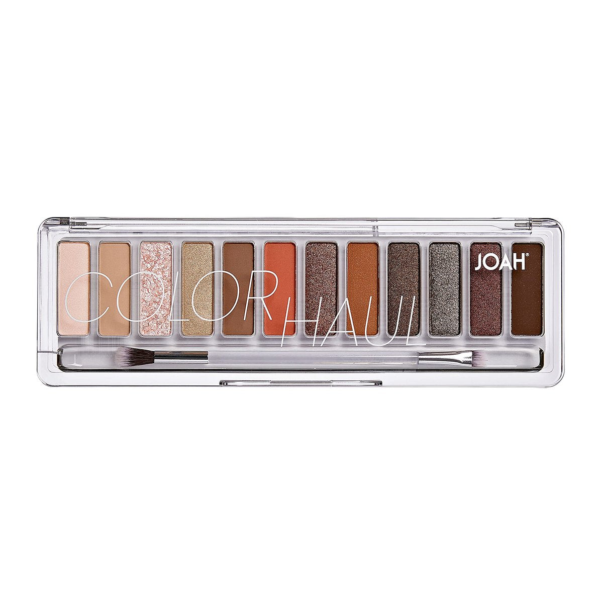 JOAH Color Haul Eyeshadow Palette - Smokeshow - Travel Size Eye Makeup Kit with 12 Highly Pigmented Matte & Shimmer Shades - görsel 3