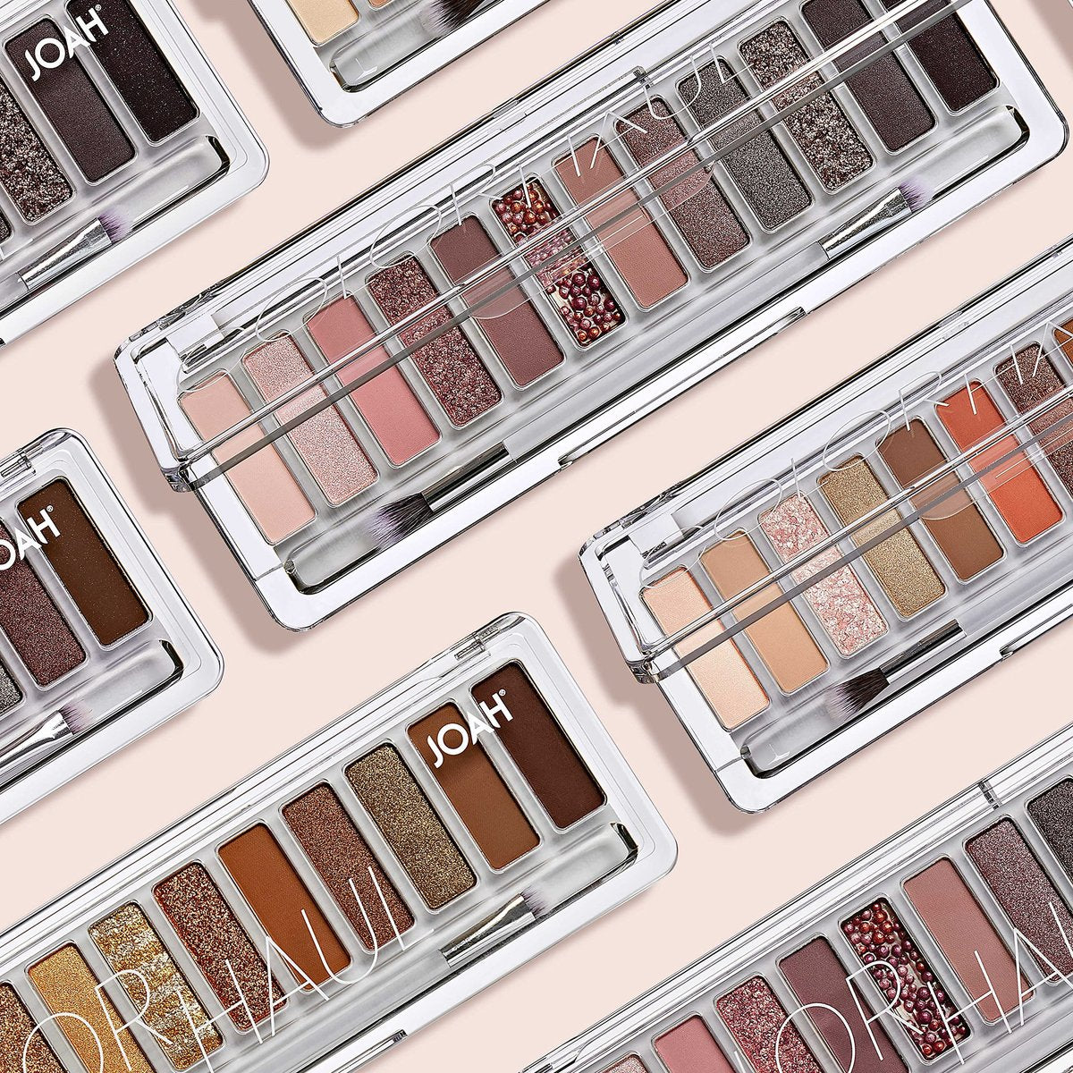 JOAH Color Haul Eyeshadow Palette - Smokeshow - Travel Size Eye Makeup Kit with 12 Highly Pigmented Matte & Shimmer Shades - görsel 13