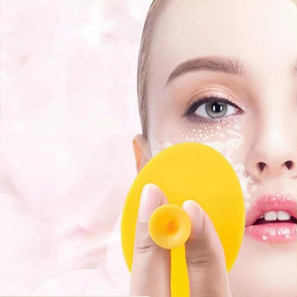 Silicone Facial Cleansing Brush 4 Pack - Soft Face Brush for Blackhead Acne & Pore Care, Manual Exfoliator & Deep Cleaning