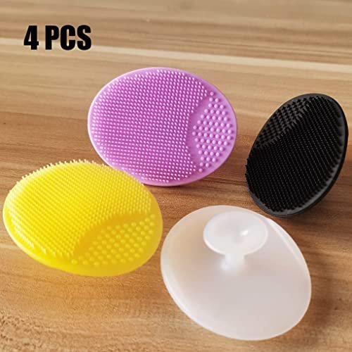 Silicone Facial Cleansing Brush 4 Pack - Soft Face Brush for Blackhead Acne & Pore Care, Manual Exfoliator & Deep Cleaning - görsel 8