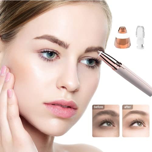 Colordiary Replacement Heads for Finishing Touch Flawless Facial Hair Remover – 4 Painless Blades with Cleaning Brush, Rose Gold - görsel 10