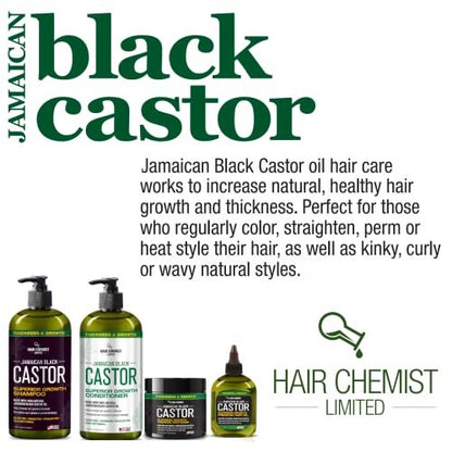 Hair Chemist Superior Growth Jamaican Black Castor Shampoo & Conditioner Set (2 x 33.8 oz) - Nourishing Hair Growth Duo Avelisse
