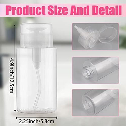 3 Pack Push Down Pump Dispenser Empty Push – Easy to Refill: The wide mouth opening makes filling and cleaning – Image 6