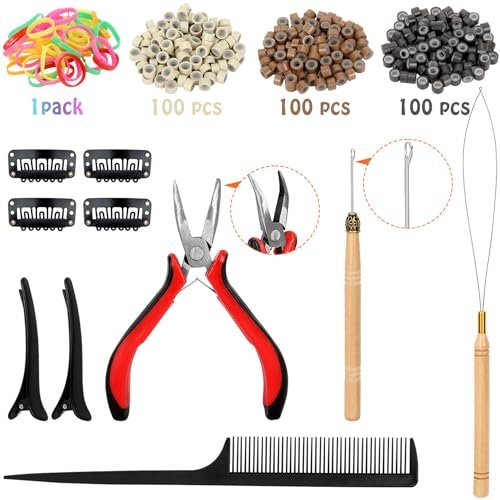 GrennMauler Hair Tinsel Kit – 24 Colors, 6000 Strands (48 Inch) with Tools, Heat Resistant Glitter Hair Extensions for Women Avelisse