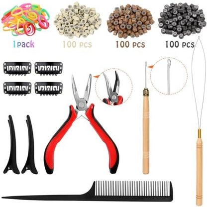 GrennMauler Hair Tinsel Kit – 24 Colors, 6000 Strands (48 Inch) with Tools, Heat Resistant Glitter Hair Extensions for Women Avelisse