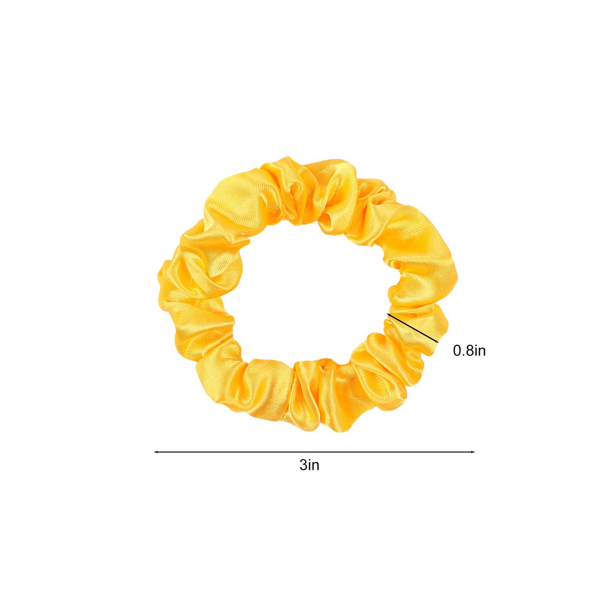 Ivyu Satin Silk Hair Ties - 20 Pack Mini Scrunchies for Women & Girls, Gentle Elastic Hair Bands for Thick Curly Hair, Ponytail Holders That Don't Break Hair - görsel 11