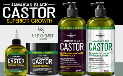 Hair Chemist Superior Growth Jamaican Black Castor Shampoo & Conditioner Set (2 x 33.8 oz) - Nourishing Hair Growth Duo Avelisse