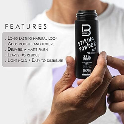 L3 Level 3 Spider Wax - Long Lasting Strong Hold Hair Wax for Men - 5 oz Avelisse