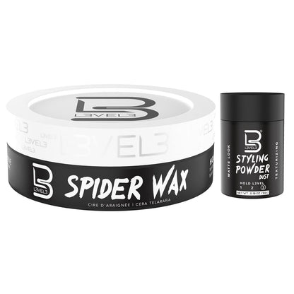 L3 Level 3 Spider Wax - Long Lasting Strong Hold Hair Wax for Men - 5 oz Avelisse