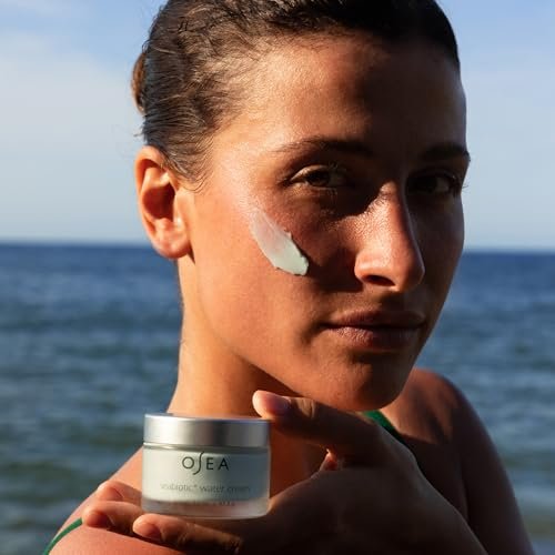 OSEA Seabiotic Water Cream 1.6 oz - Water-Based Face Moisturizer with Squalene, Prebiotic & Probiotic - Clean Beauty Vegan Weightless Hydration Avelisse