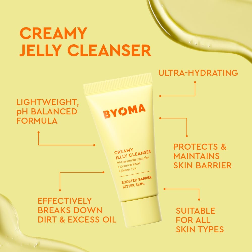 BYOMA So Hydrating Set – Barrier Repair Skincare Trio for Dry Skin | Creamy Jelly Cleanser, Hydrating Serum & Ceramide Moisturizer | Alcohol-Free Anti-Wrinkle Routine (30ml + 15ml + 15ml) - görsel 5