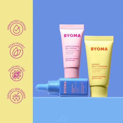BYOMA So Hydrating Set – Barrier Repair Skincare Trio for Dry Skin | Creamy Jelly Cleanser, Hydrating Serum & Ceramide Moisturizer | Alcohol-Free Anti-Wrinkle Routine (30ml + 15ml + 15ml) - görsel 12