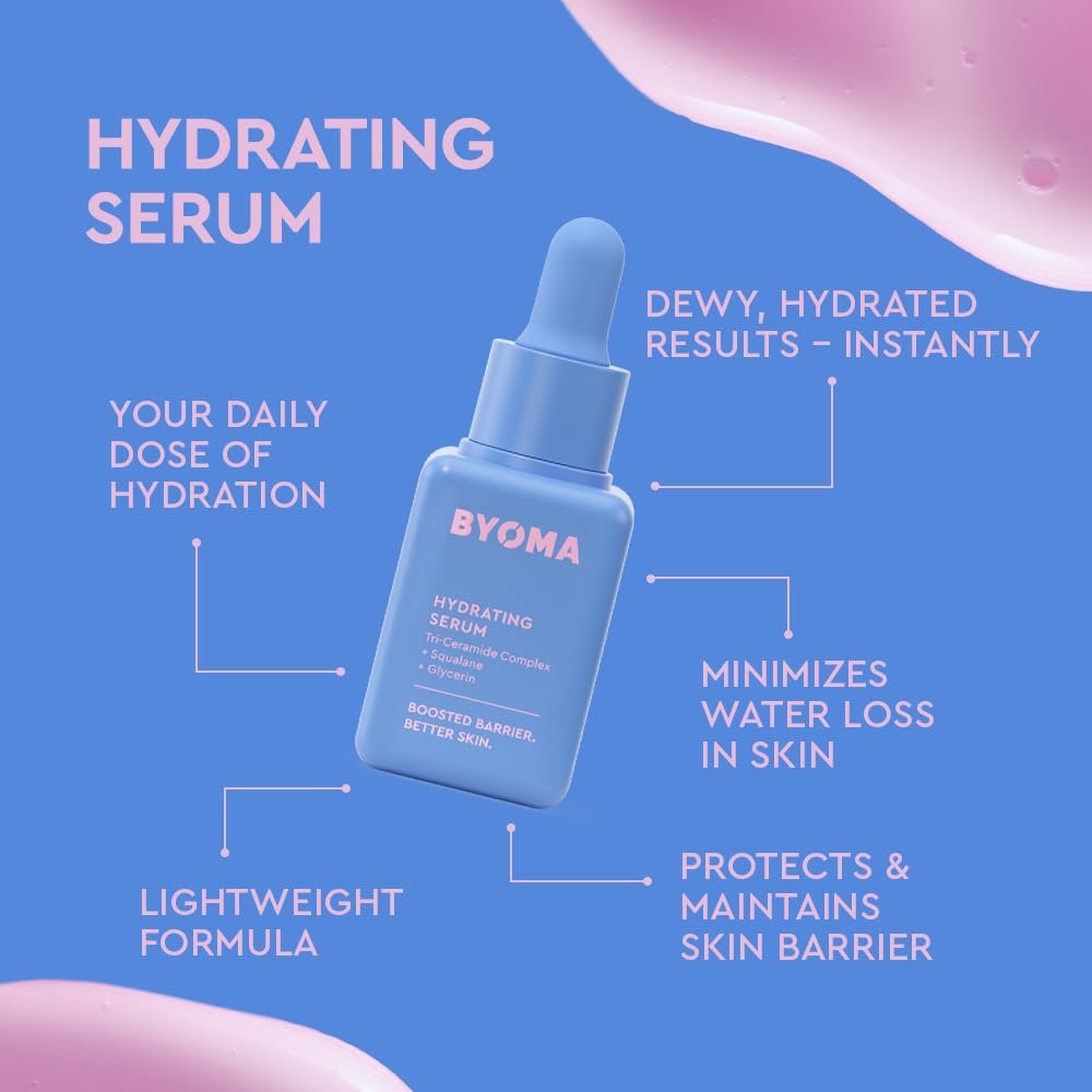 BYOMA So Hydrating Set – Barrier Repair Skincare Trio for Dry Skin | Creamy Jelly Cleanser, Hydrating Serum & Ceramide Moisturizer | Alcohol-Free Anti-Wrinkle Routine (30ml + 15ml + 15ml) - görsel 7