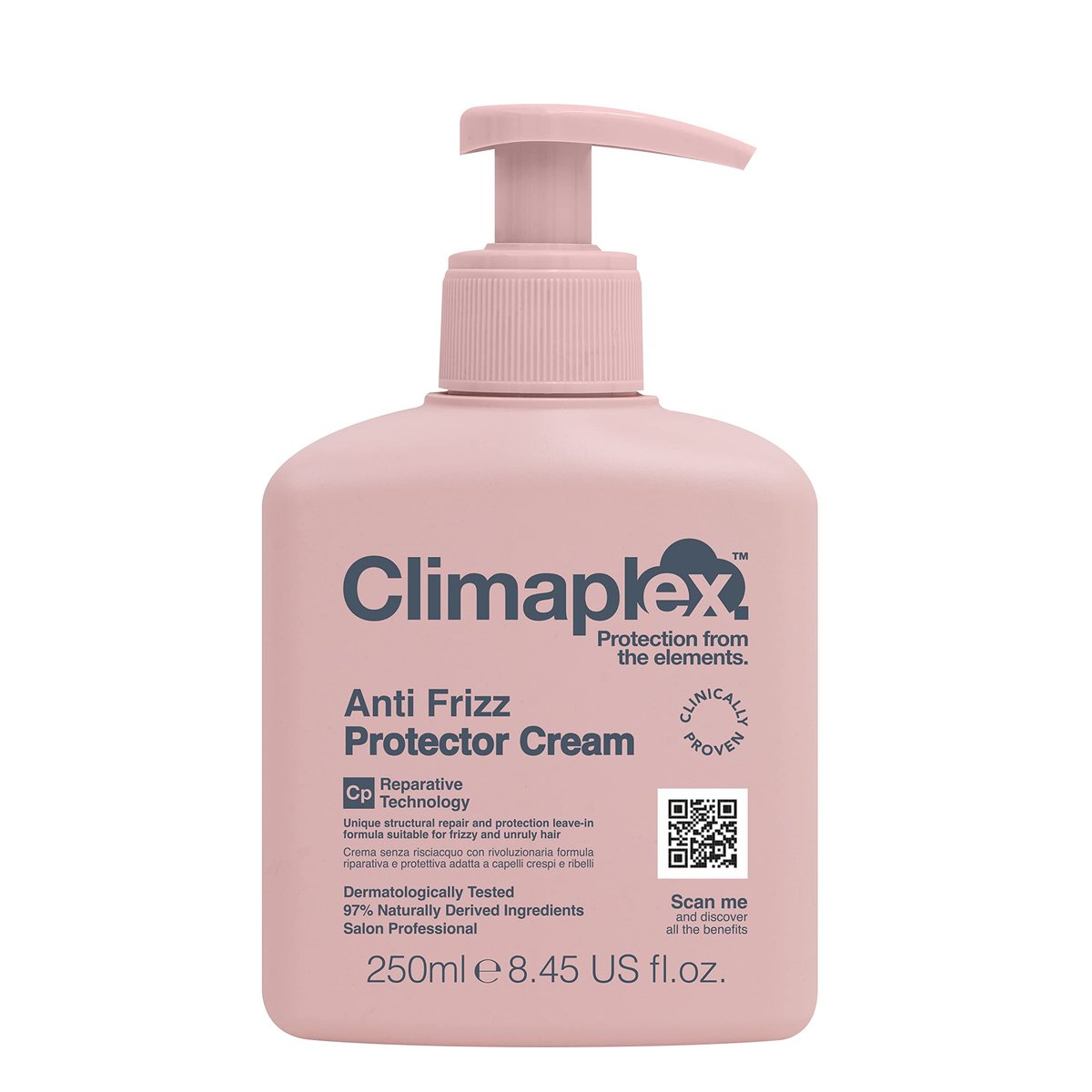 Climaplex Anti Frizz Protector Cream - Heat & UV Shield, Healthy Scalp, Silky Hair - Vegan & Cruelty Free - 8.45 oz - görsel 2