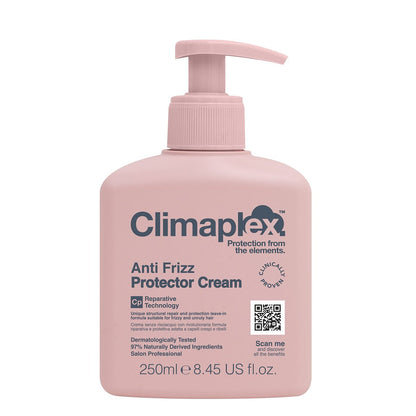 Climaplex Anti Frizz Protector Cream - Heat & UV Shield, Healthy Scalp, Silky Hair - Vegan & Cruelty Free - 8.45 oz