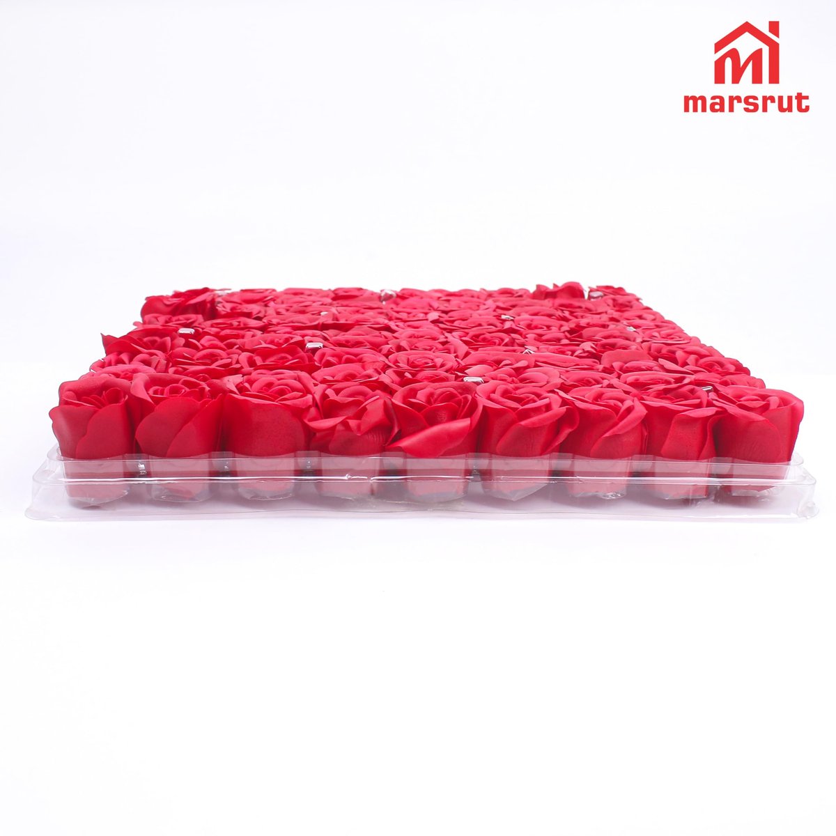 Marsrut 81Pcs Bath Soap Rose Flower - Scented Red Rose Petal Soap for Valentine's Day, Wedding, Anniversary, Birthday Gift for Her Avelisse