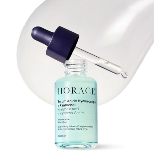 HORACE Hyaluronic Acid + Panthenol Face Serum for Men – Advanced Moisturising Facial Treatment for Dry Skin, Dehydration Lines, and Elasticity – Vegan Skincare for All Skin Types – Unscented, 30ml Avelisse