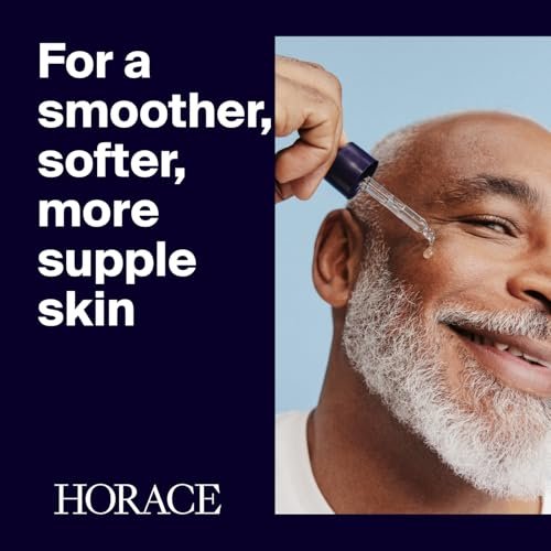 HORACE Hyaluronic Acid + Panthenol Face Serum for Men – Advanced Moisturising Facial Treatment for Dry Skin, Dehydration Lines, and Elasticity – Vegan Skincare for All Skin Types – Unscented, 30ml Avelisse