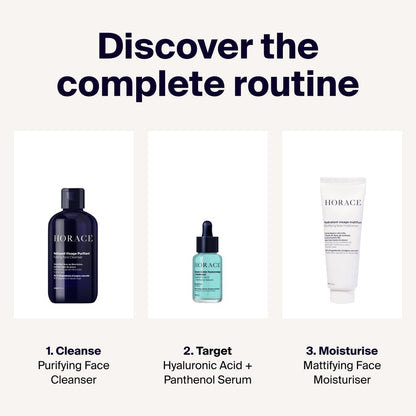 HORACE Hyaluronic Acid + Panthenol Face Serum for Men – Advanced Moisturising Facial Treatment for Dry Skin, Dehydration Lines, and Elasticity – Vegan Skincare for All Skin Types – Unscented, 30ml Avelisse