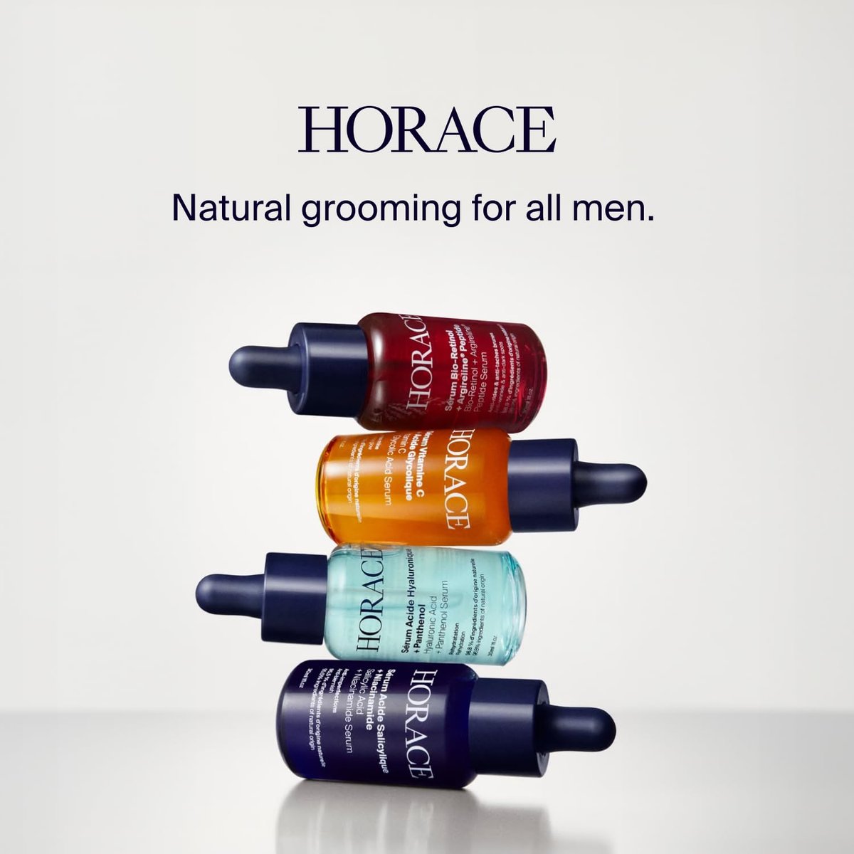 HORACE Hyaluronic Acid + Panthenol Face Serum for Men – Advanced Moisturising Facial Treatment for Dry Skin, Dehydration Lines, and Elasticity – Vegan Skincare for All Skin Types – Unscented, 30ml Avelisse
