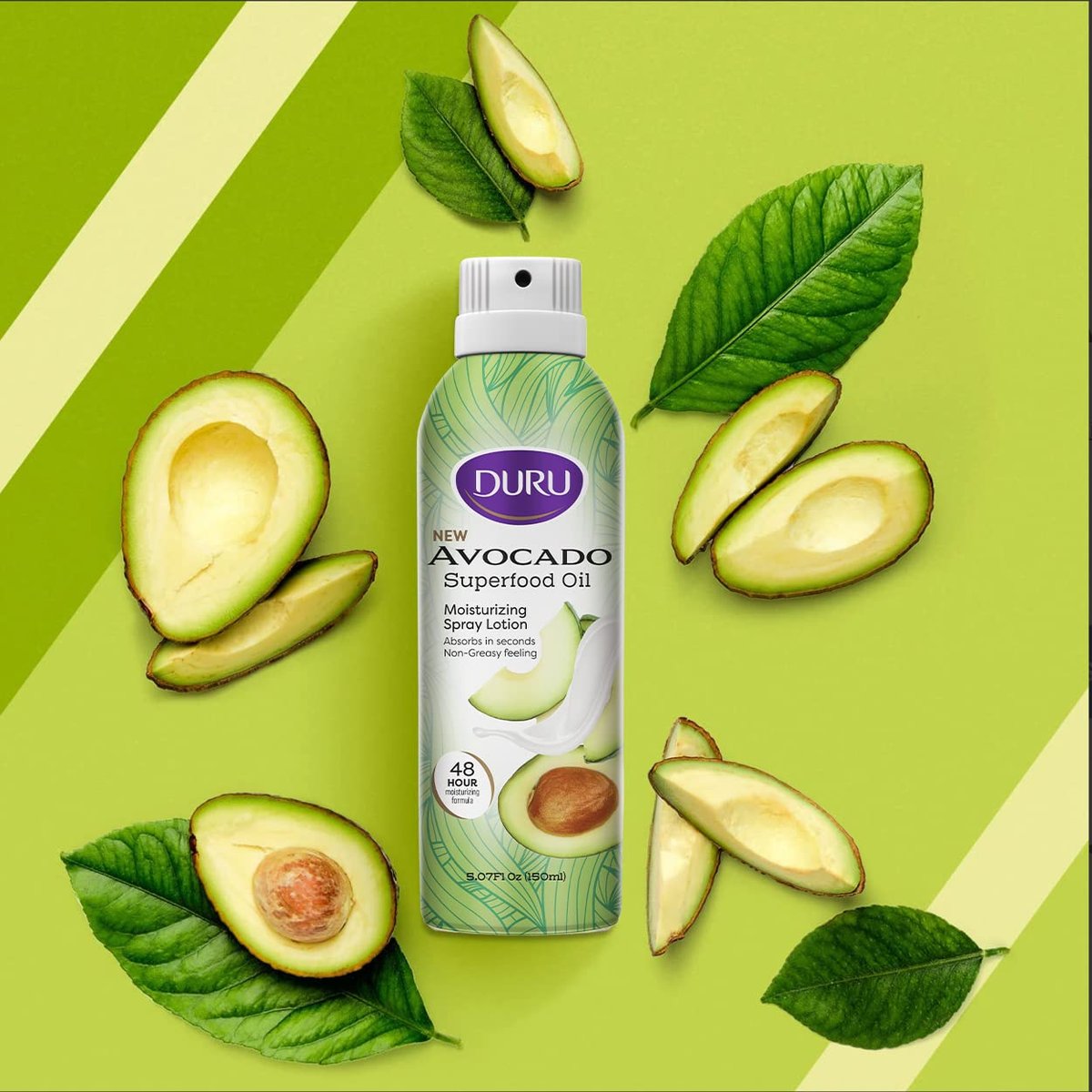 Duru Avocado Moisturizing Spray Lotion – 48 Hour Hydration Body Lotion with Avocado Oil (5 oz) - görsel 7