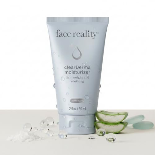Face Reality Skincare Clearderma Moisturizer - 1 Fl Oz, Oil-Free Hydration for Acne-Prone Skin Avelisse