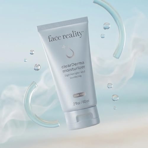 Face Reality Skincare Clearderma Moisturizer - 1 Fl Oz, Oil-Free Hydration for Acne-Prone Skin Avelisse