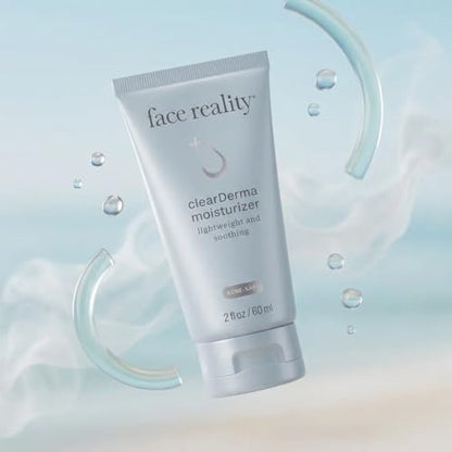 Face Reality Skincare Clearderma Moisturizer - 1 Fl Oz, Oil-Free Hydration for Acne-Prone Skin Avelisse