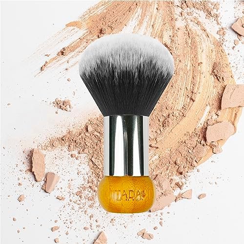 TADA Natural Beauty Kabuki Brush for Foundation, Powder, Blush & Bronzer - Premium Makeup Brush for Liquid, Powder & Cream - görsel 12