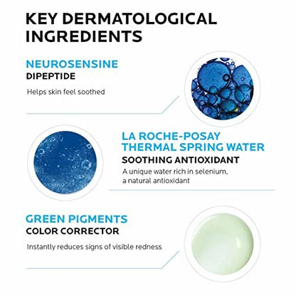 La Roche-Posay Toleriane Rosaliac AR Visible Redness Reducing Cream - Color Correcting Face Moisturizer for Sensitive Skin with Green Pigments, Soothing and Hydrating, 1.35 Fl Oz Avelisse