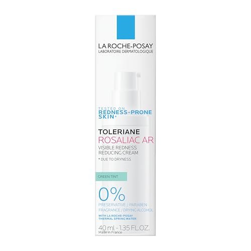 La Roche-Posay Toleriane Rosaliac AR Visible Redness Reducing Cream - Color Correcting Face Moisturizer for Sensitive Skin with Green Pigments, Soothing and Hydrating, 1.35 Fl Oz Avelisse