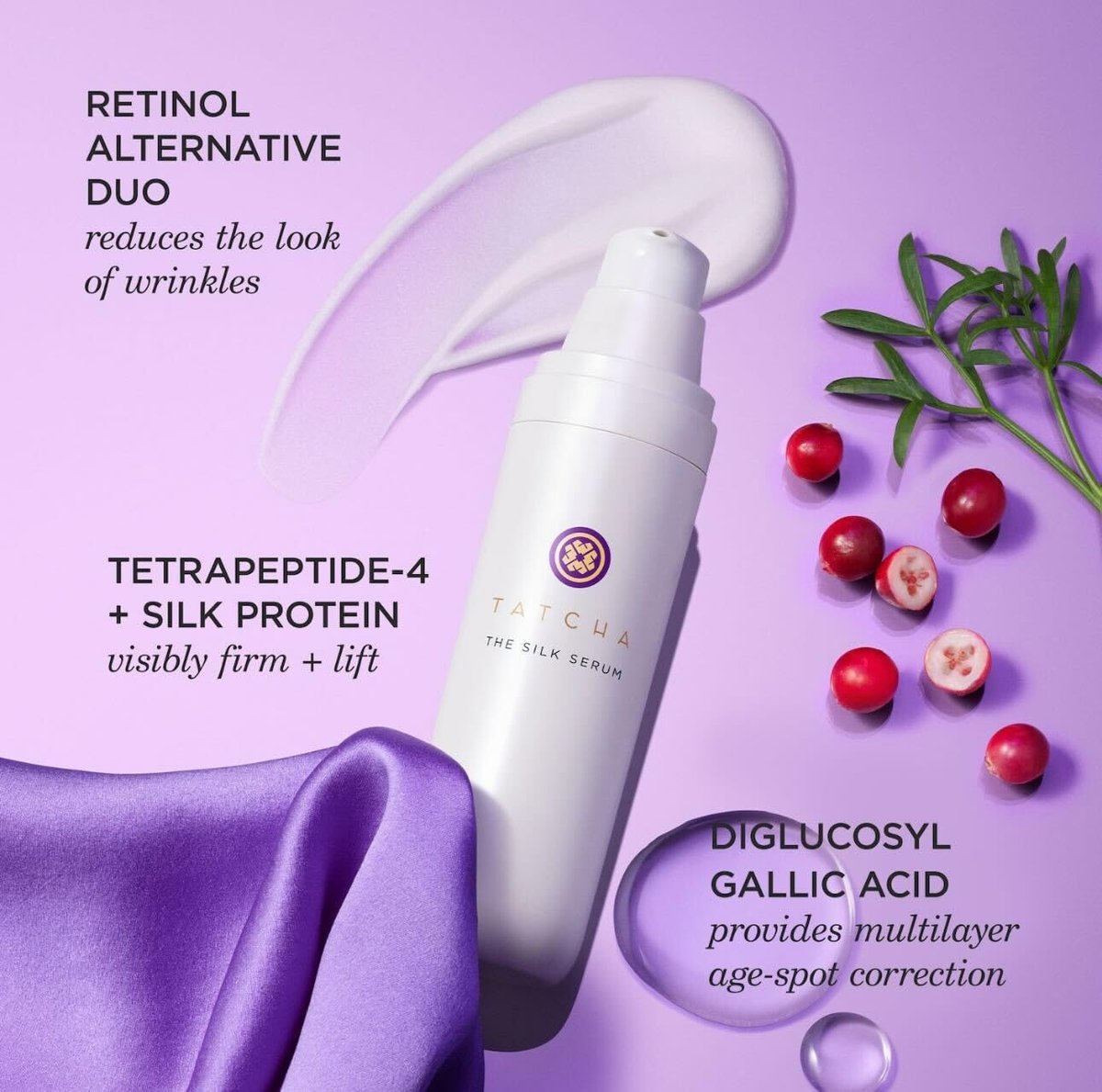 Tatcha The Silk Serum Wrinkle-Smoothing Retinol Alternative - 30 ml / 1 oz Avelisse