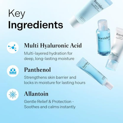 Torriden DIVE IN Trial Kit | Hyaluronic Acid Daily Skincare Set for Hydration & Travel