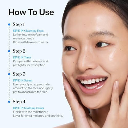 Torriden DIVE IN Trial Kit | Hyaluronic Acid Daily Skincare Set for Hydration & Travel