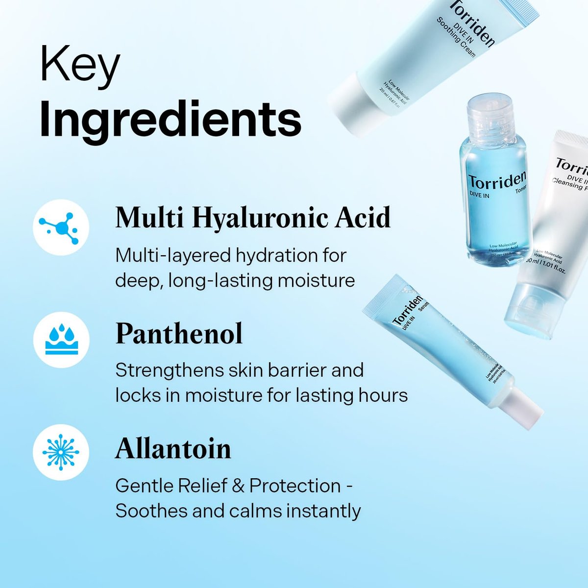 Torriden DIVE IN Trial Kit | Hyaluronic Acid Daily Skincare Set for Hydration & Travel - görsel 7