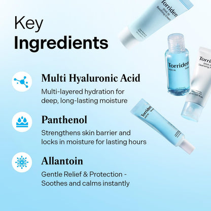 Torriden DIVE IN Trial Kit | Hyaluronic Acid Daily Skincare Set for Hydration & Travel