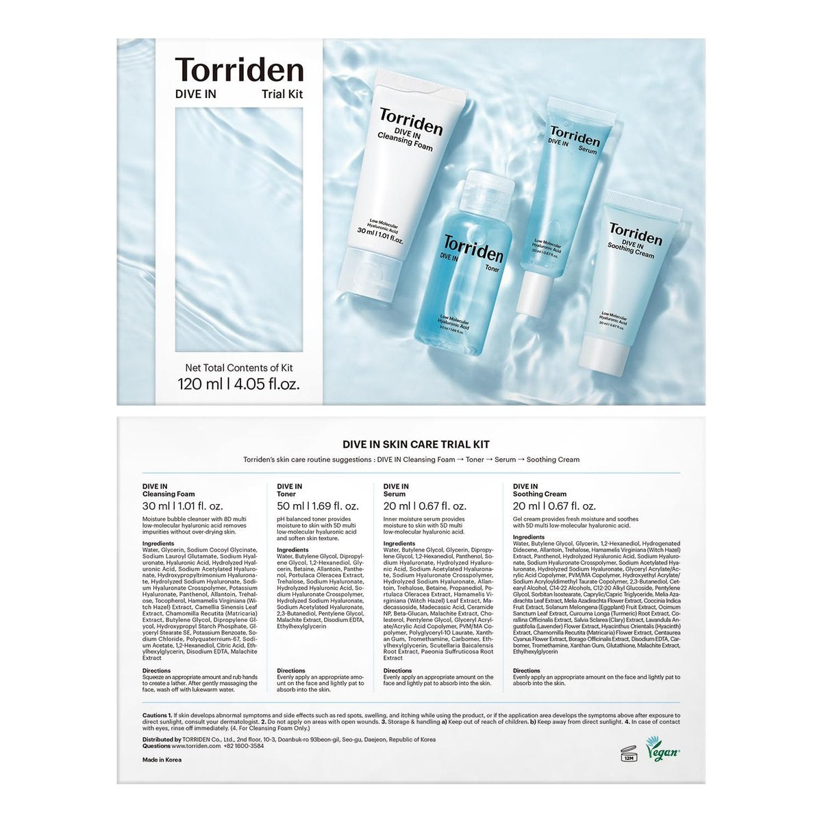 Torriden DIVE IN Trial Kit | Hyaluronic Acid Daily Skincare Set for Hydration & Travel - görsel 17