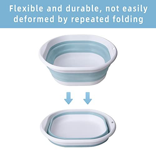 Tlswshsy Portable Pool Foot Bath - Collapsible Pool Foot Wash Basin Tub for Above Ground Swimming Pools Accessories Avelisse